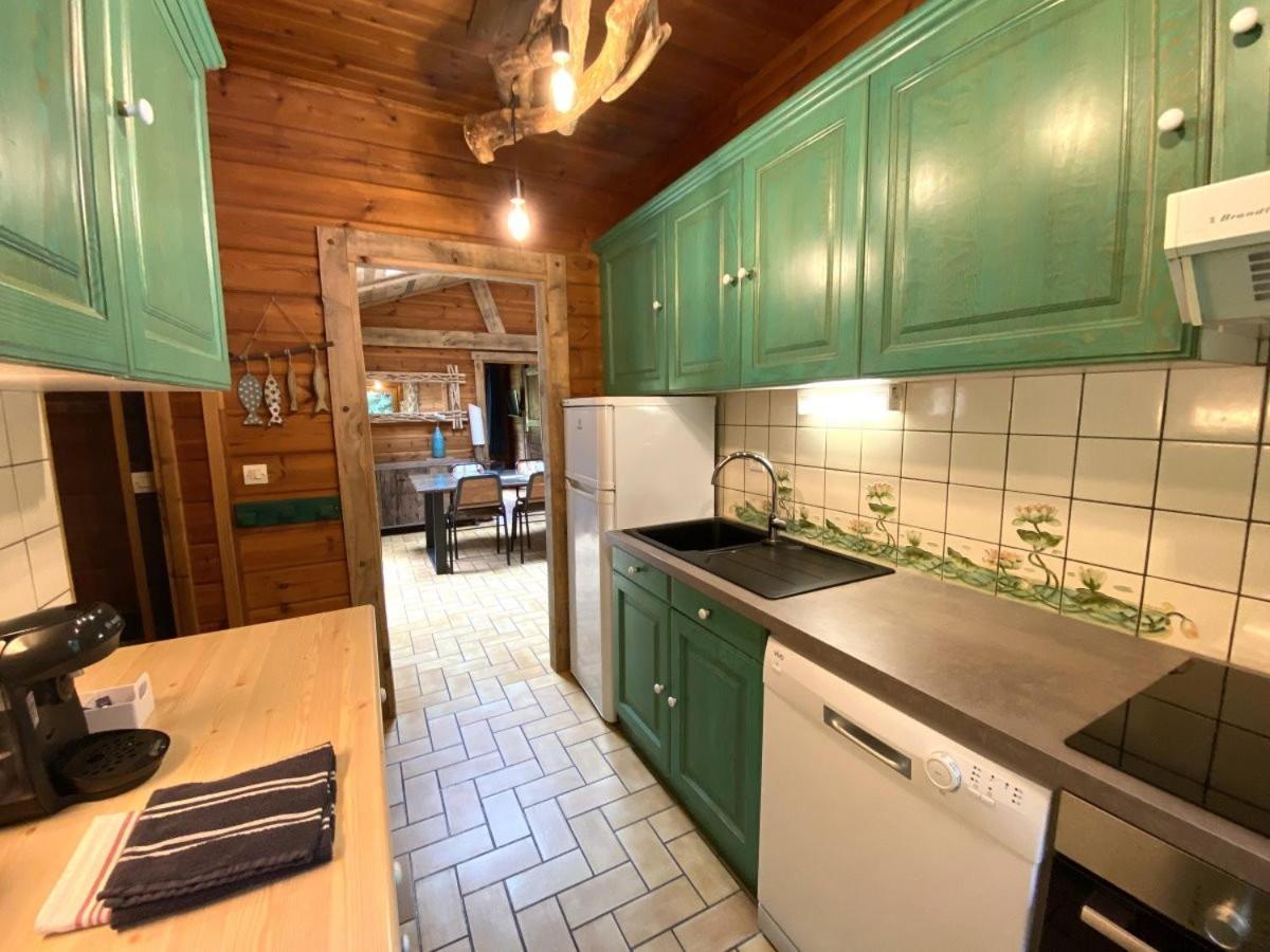 Le Fishing Lodge Chalet En Bois Avec Bain Nordique La Bresse Exteriér fotografie