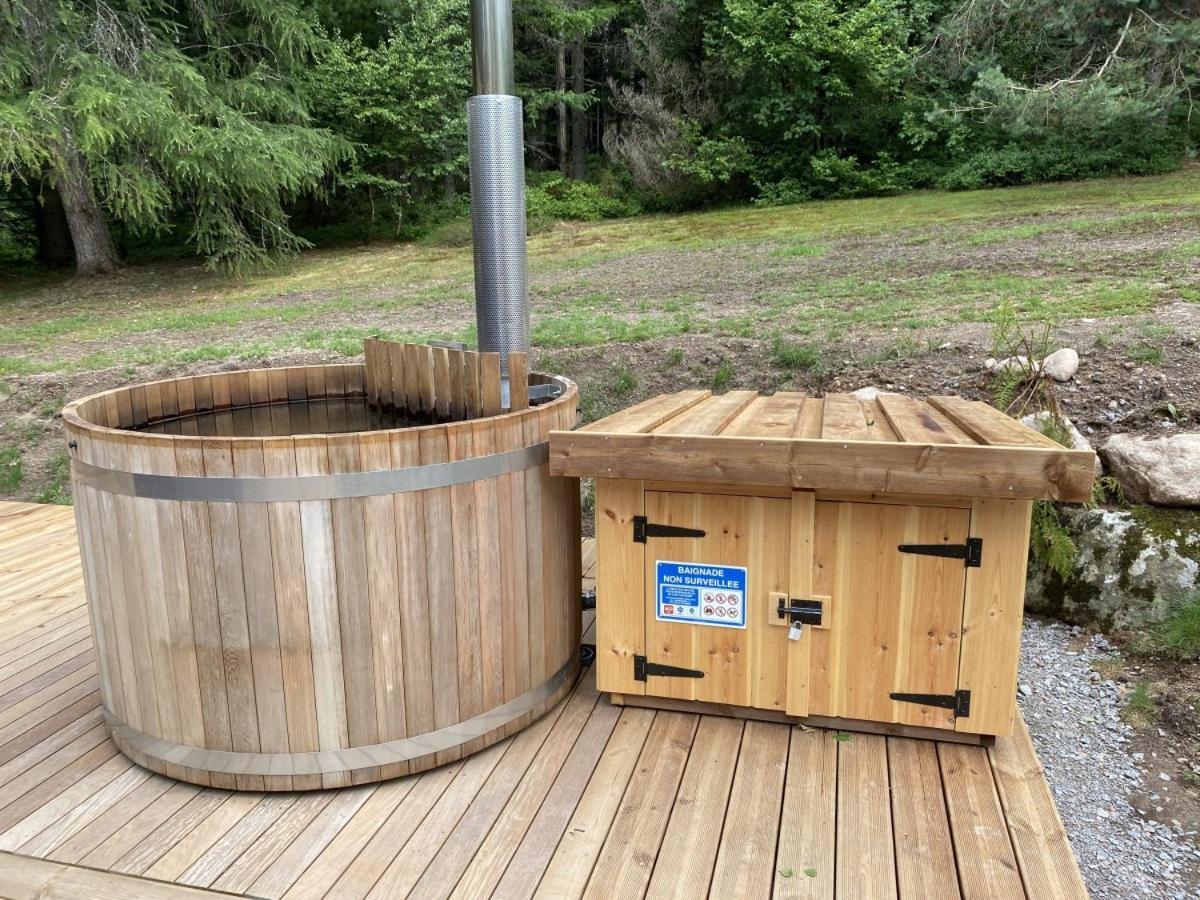 Le Fishing Lodge Chalet En Bois Avec Bain Nordique La Bresse Exteriér fotografie